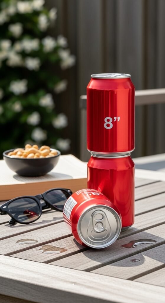Two Stacked Soda Cans