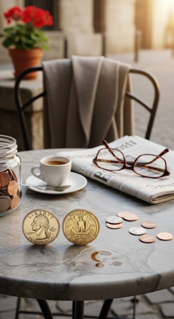 Two U.S. Quarters Side by Side