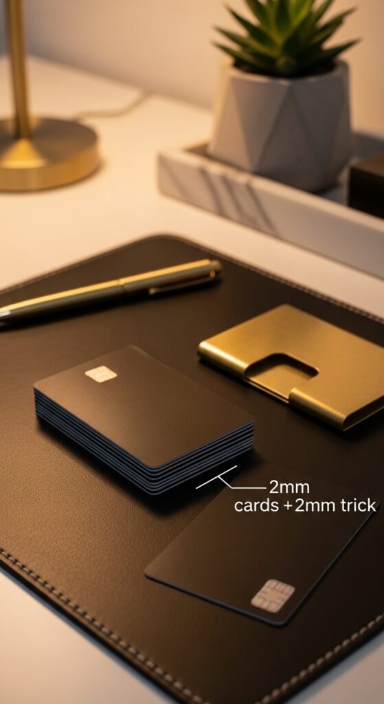 Two Stacked Credit Cards