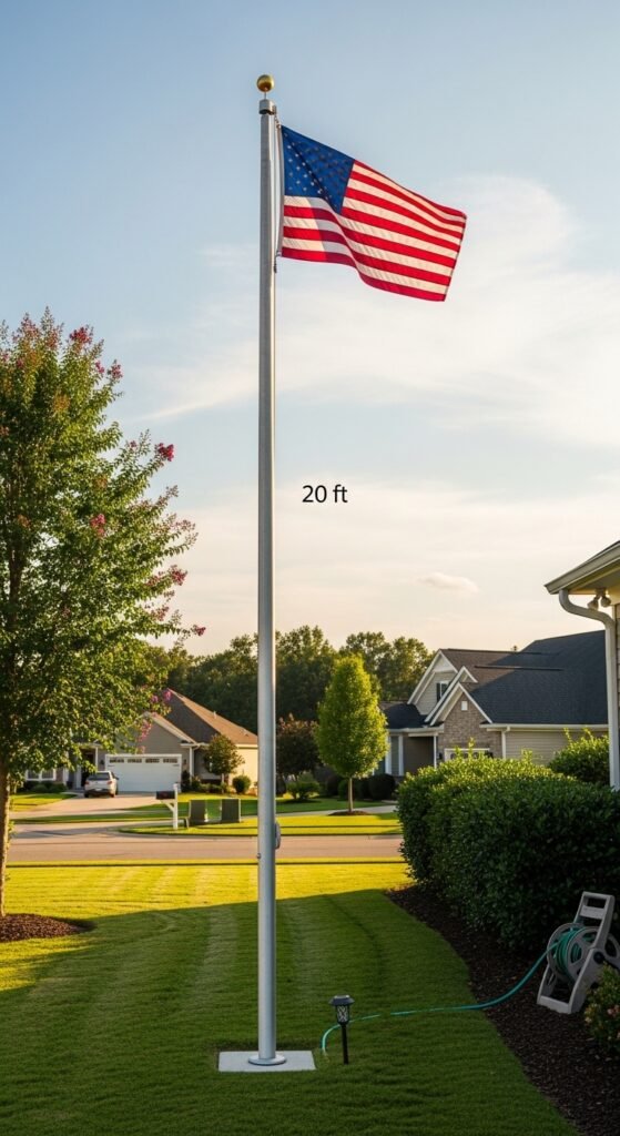 A Residential Flagpole