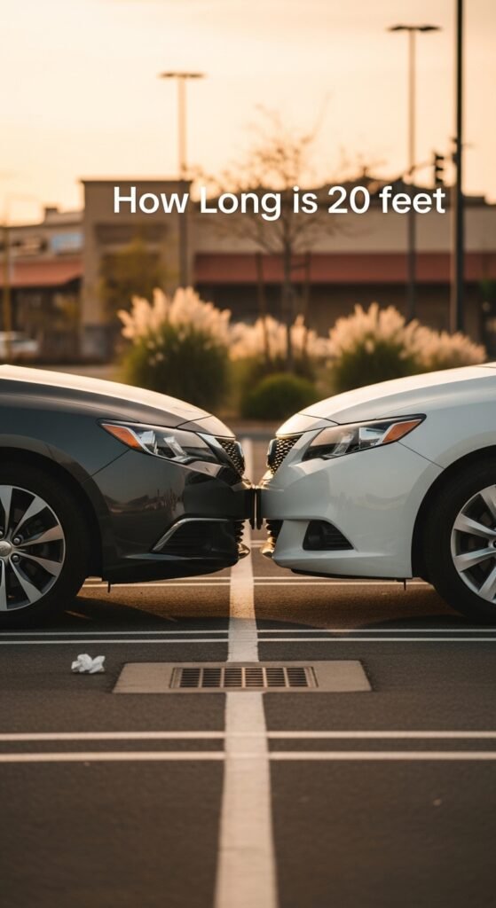 Two Standard Sedans Bumper to Bumper