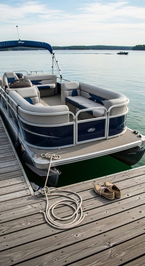 A Small Pontoon Boat