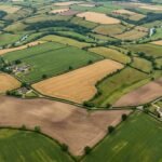 aerial view showing how big 600 acres looks from above